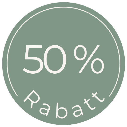 50% Rabatt Sticker